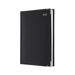 COLLINS MANAGEMENT DIARY A4 DTP 30 MIN 8AM-6PM BLACK BONDED LEATHER