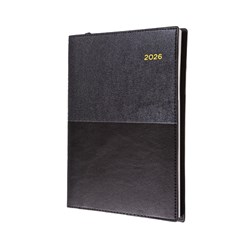 COLLINS VANESSA  A5 2DTP BLACK 285 DIARY 1 HR 8AM-8PM