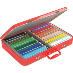 FABER-CASTELL WATERCOL PENCILS BRIEFCASE TIN Class Pack of 300