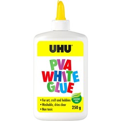 UHU KIDS PVA GLUE WATERBASED 250ML