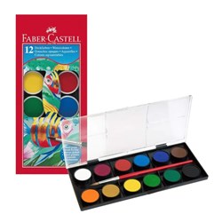 FABER CASTELL PAINTS WC 12 TABLETS
