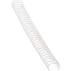 FELLOWES WHITE WIRE BIND 8MM BOX 100
