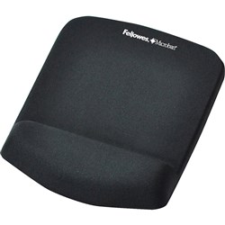 FELLOWES MOUSE PAD WRIST REST Plush Touch Features Microban BLACK