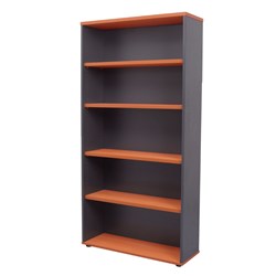 BOOKCASE 1800 X 900 X315 CHERRY IRONSTONE