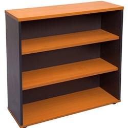 BOOKCASE 900 X 900 X 315 CHERRY OVER IRONSTONE