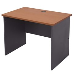 Rapid Worker Open Desk 900mmWx600mmD Cherry and Ironstone