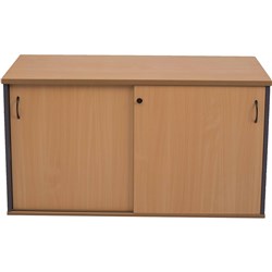 CREDENZA 1200x450X730 BEECH/IRONSTONE