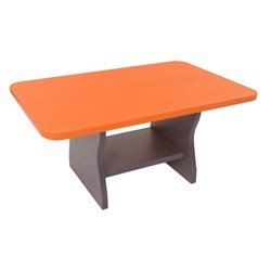 Rapid Worker Coffee Table 425Hx900Wx600D Cherry and Ironstone