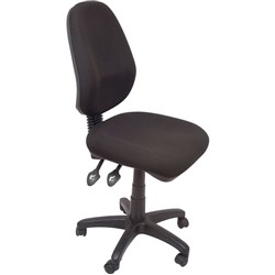 OFFICE CHAIR H/D HIGH BACK 3L GAS LIFT 130KG WEIGHT RATE EG100CH BLACK