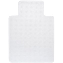 Chair Mat Small Carpet Keyhole Shape 120cmLx91.5cmW Frosted