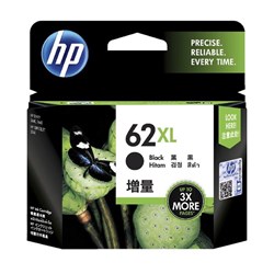 HP 62 XL BLACK INK CARTRIDGE 600PG