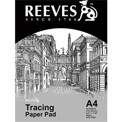 REEVES TRACING PAPER PAD A4 65GSM 25 SHEETS