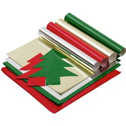 JASART CHRISTMAS PAPER Assorted 254x254mm PACK OF 100