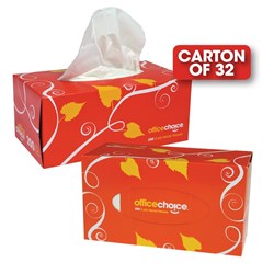 OFFICE CHOICE FACIAL TISSUES Box 32, Premium 2 ply 200 sheet