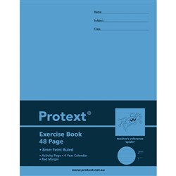 PROTEXT EXRCISE BOOK 225X175MM 8mm Ruled 48pgs, Spider