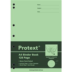 PROTEXT BINDER BOOK A4 8mm Ruled 128pgs - Elephant