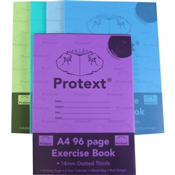 PROTEXT EXERCISE BOOK A4 96pgs 14mm D T Goanna