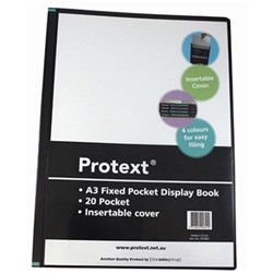 Protext Display Book A3 Black 20 Pocket