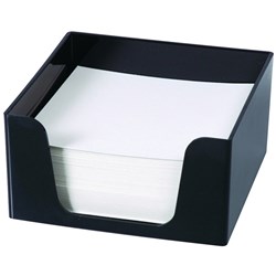 SWS MEMO CUBE & BLANK SHEETS BLACK 45894 HOLDER AND CUBE