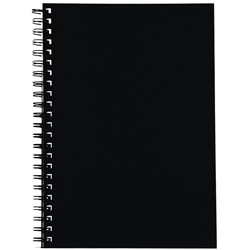 Spirax 512 Hard Cover Notebook a4 200 pg BLACK