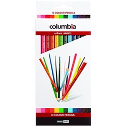 COLUMBIA COLORSKETCH COLOURED PENCILS Assorted Full Length