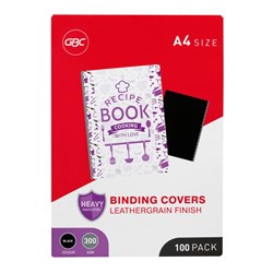 BINDING COVER L/GRAIN BLK XXXXX
