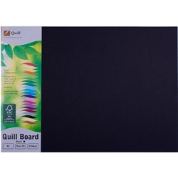 Quill Board 210GSM A3 Black Pack of 25