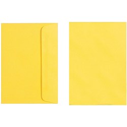 Quill Envelope 80GSM C6 Lemon Pack of 25