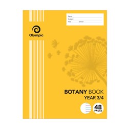 OLYMPIC BOTANY BOOK 225 X175MM YR 3/4 QLD RULED 48 PAGE 140787 T2Y34 BTS