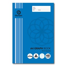 GRAPH BOOK OLYMPIC 48PG A4  5MM 140837  GH548   BTS