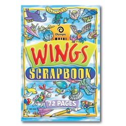 OLYMPIC SCRAP BOOK WINGS 335 X 240MM 60GSM 72 PAGE 140897 S325 BTS