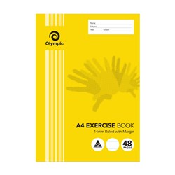 OLYMPIC EXERCISE BOOK A4 14MM RULED 48 PAGE 197726 E144  BTS