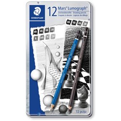 MARS LUMOGRAPH SKETCHING SET PKT 12