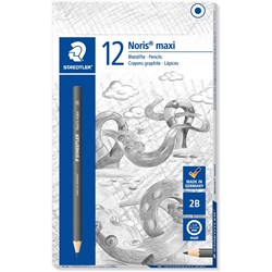 NORIS CLUB MAXI LEARNER PENCIL Graphite 2B BOX OF 12 BTS