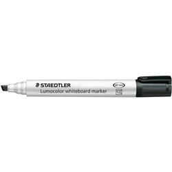 STAEDTLER 351 B WHITEBOARD MARKER BLACK CHISEL TIP PACK OF 10