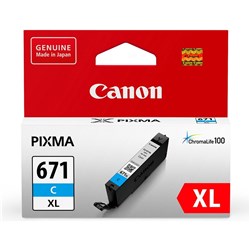 CANON 671 XL CYAN INK CARTRIDGE