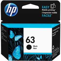 HP 63 BLACK CARTRIDGE