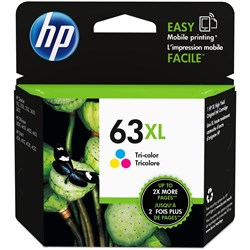 HP 63XL TRI COLOUR CARTRIDGE H/Y