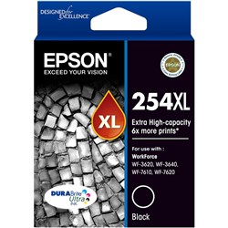 EPSON 254XL EHY BLACK INK CART Black 2,200 pages  XL XX