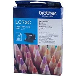 BROTHER LC73 CYAN INK CARTRIDGE