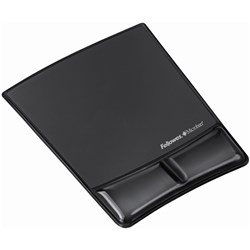FELLOWES GEL WRIST & MOUSE PAD BLACK