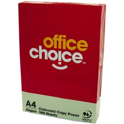 OFFICE CHOICE COLOUR COPY TINTS A4 80GSM GREEN OC015P
