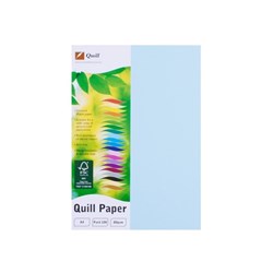 QUILL A4 XL MULTIOFFICE PAPER 80GSM POWDER BLUE 90054 100 SHEET PACK