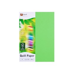 QUILL A4 XL MULTIOFFICE PAPER 80gsm Lime  90057 PACK 100 SHEETS