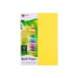 QUILL A4 XL MULTIOFFICE Lemon 80gsm   90069 PACK 100 SHEETS