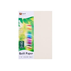 QUILL A4 XL MULTIOFFICE Cream 80gsm 90070 PACK 100 SHEETS