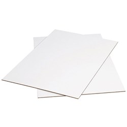 COLOURFUL CARDBOARD WHITE BOARD 510X640MM 200GSM - 3 SHEET pack 100