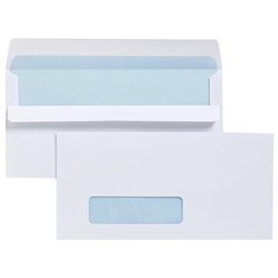 CUMBERLAND WINDOWFACE ENVELOPE 11B 90x145 SelfSeal Sec 80g PACK 500