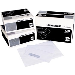 CUMBERLAND PLAIN ENVELOPE DL 110x220 StripSeal 90g Laser PACK 500