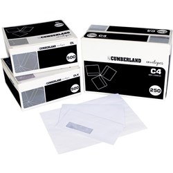 CUMBERLAND C4 LASER ENVELOPE StripSeal WINDOW C4 324x229mm Secretive C4 Pocket box 250